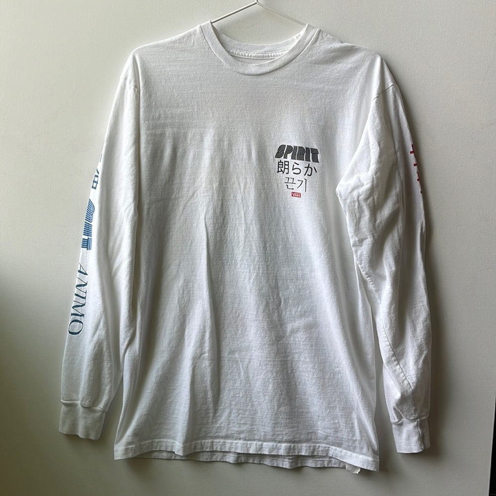 Vans Men’s Classic Fit Long Sleeve Shirt | White | Medium